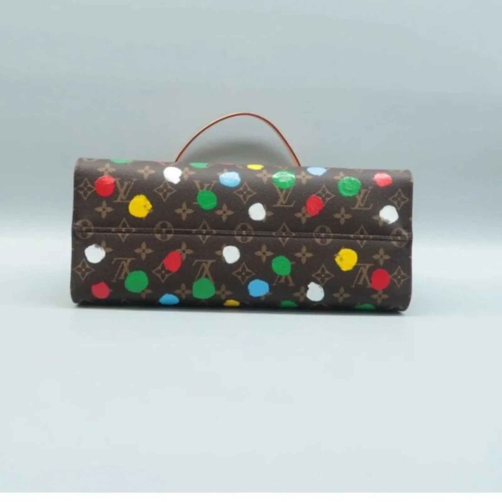 Louis Vuitton Onthego Multicolor Yayoi Kusama Monogram Canvas Satchel