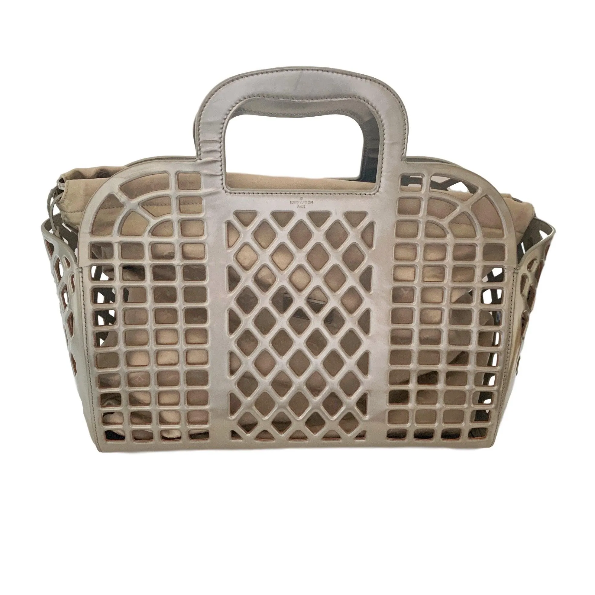 Louis Vuitton Silver Metallic Basket Bag