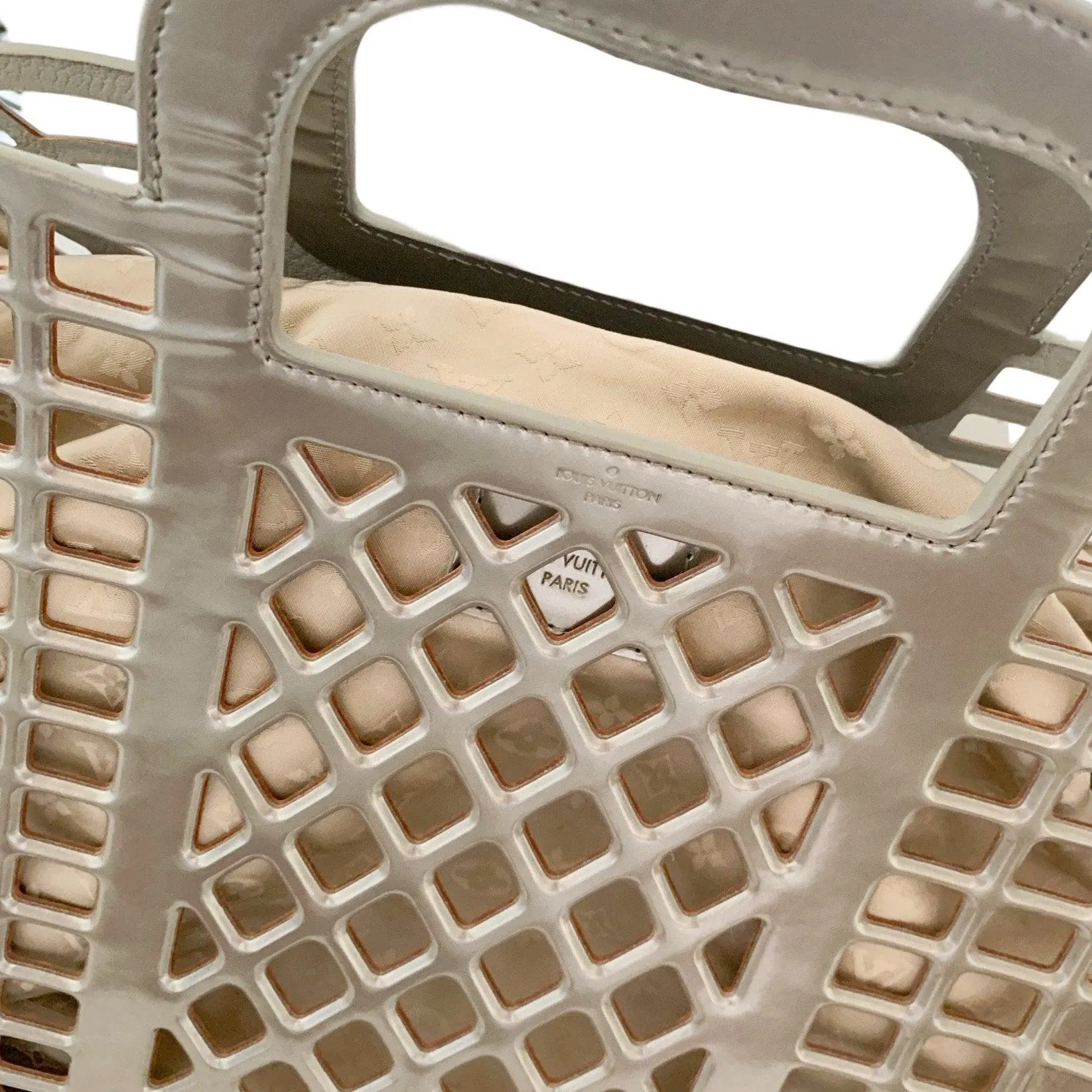 Louis Vuitton Silver Metallic Basket Bag