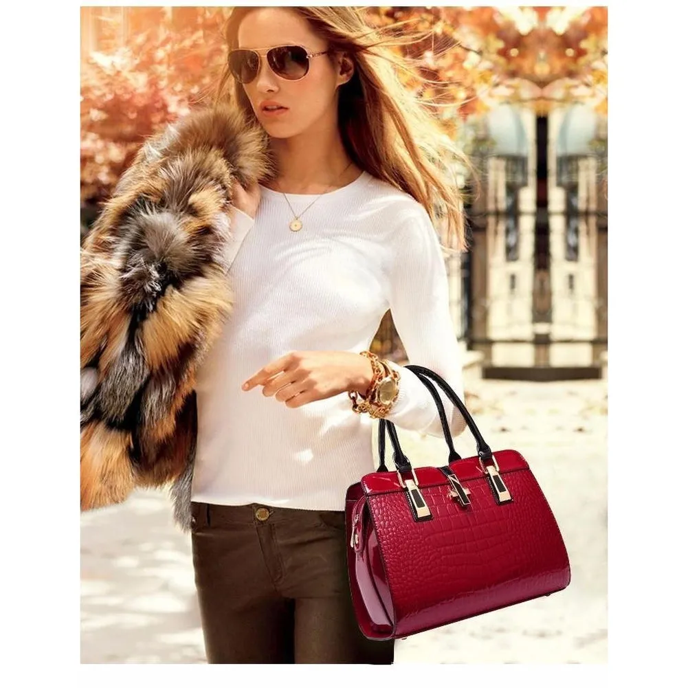 <bold>Top-Handle / Crossbody Bag <br>Vegan-Leather