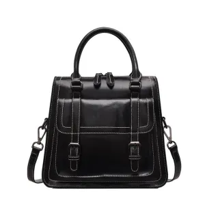 <bold>Top-Handle / Messenger Bag <br>Genuine-Leather