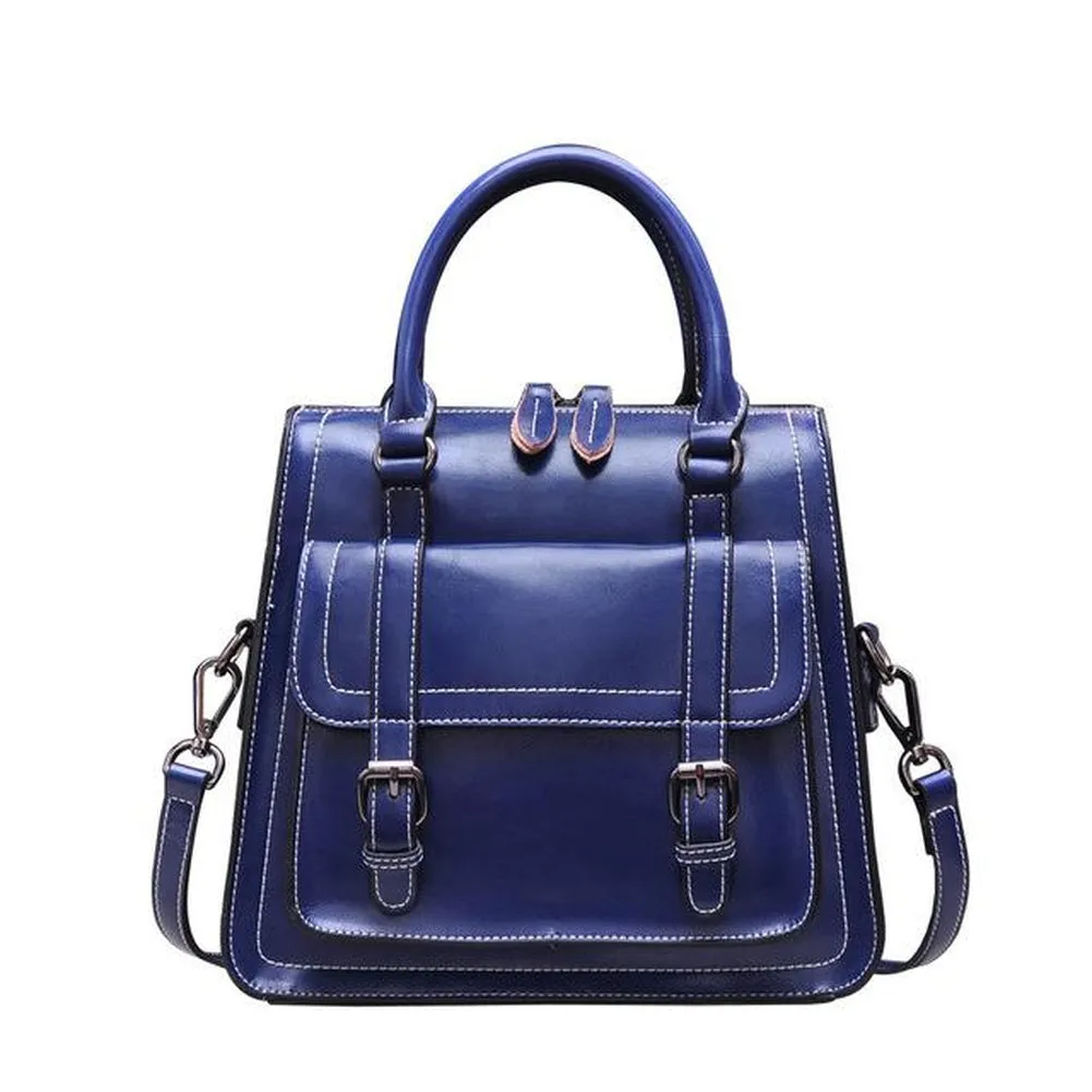 <bold>Top-Handle / Messenger Bag <br>Genuine-Leather