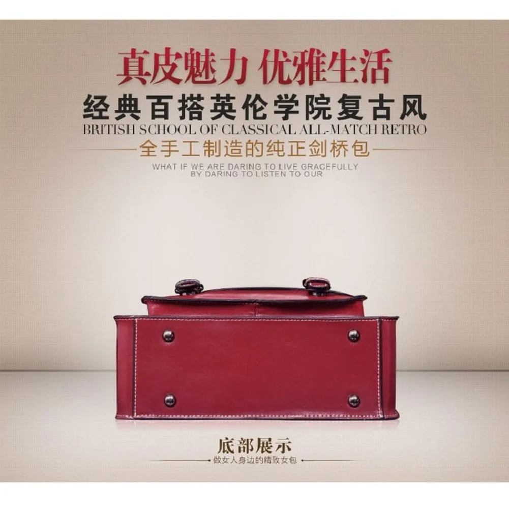 <bold>Top-Handle / Messenger Bag <br>Genuine-Leather
