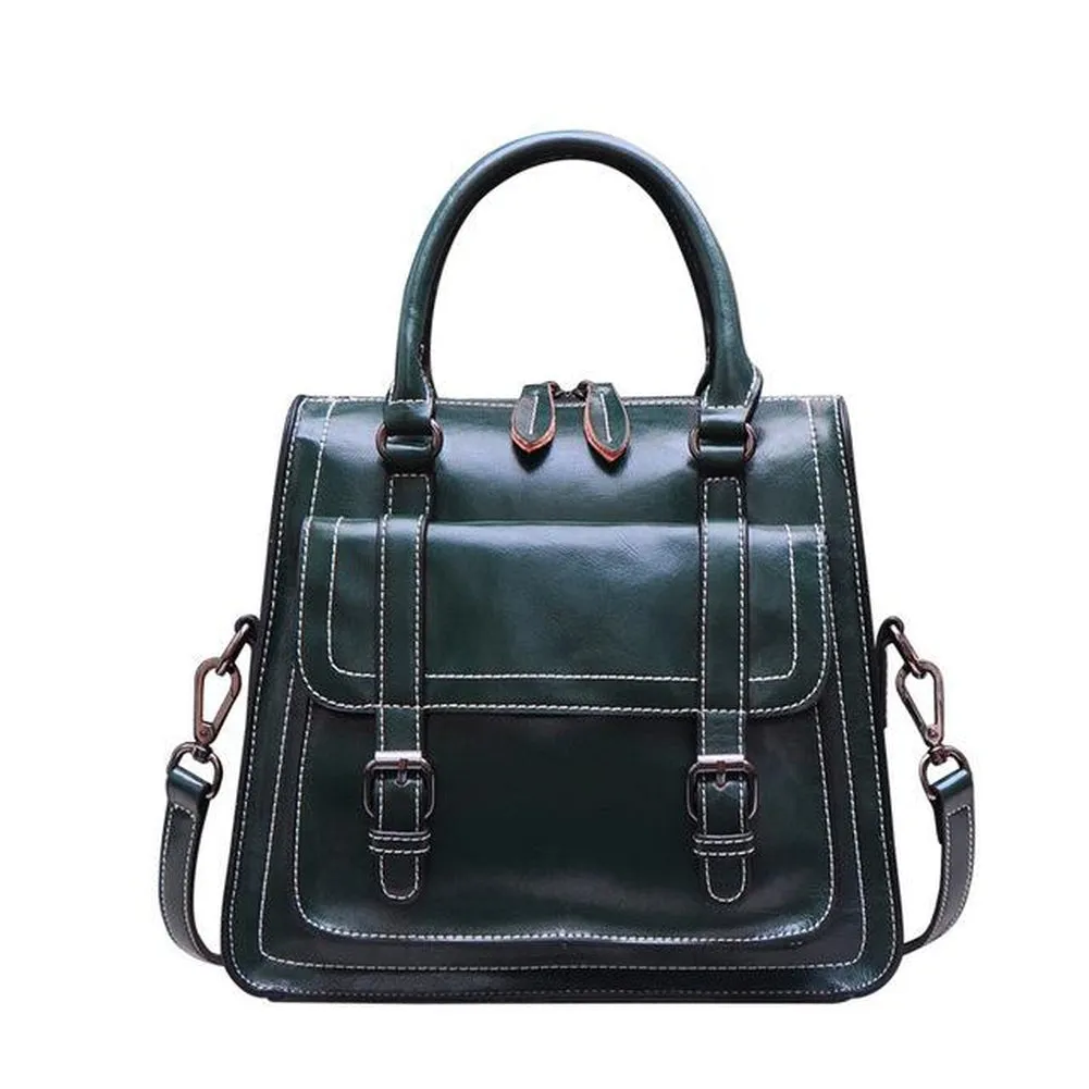 <bold>Top-Handle / Messenger Bag <br>Genuine-Leather