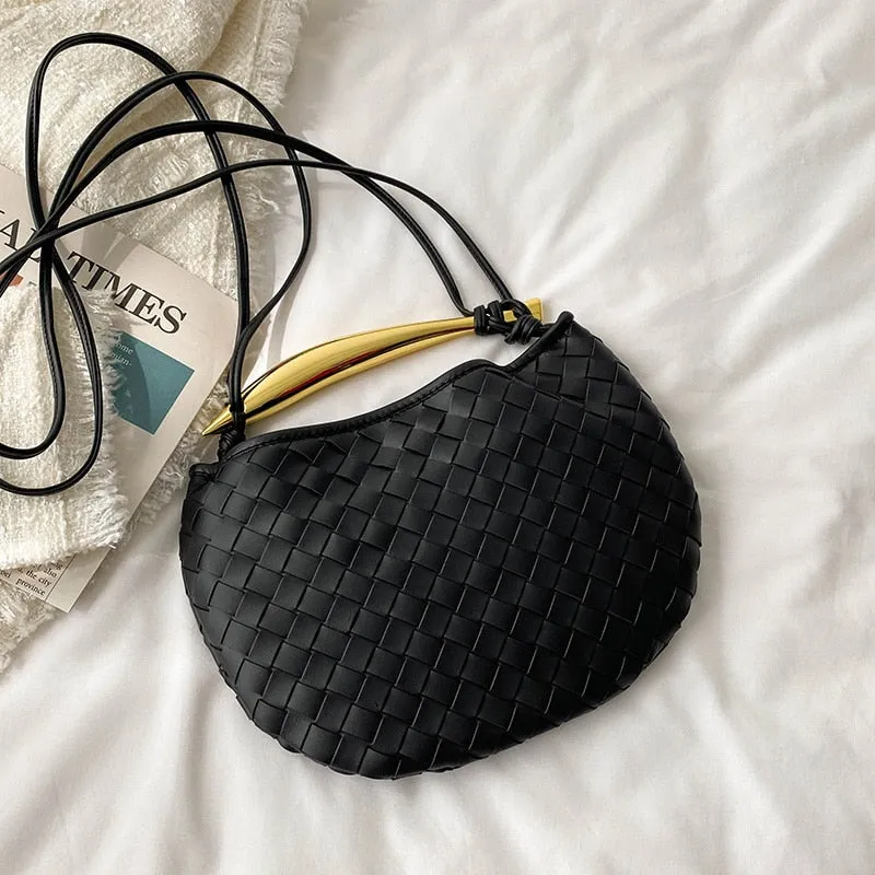Mairi Woven Golden Bar Mini Tote