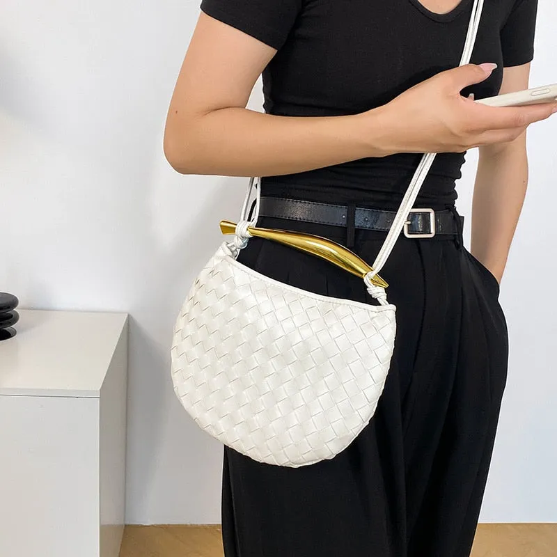 Mairi Woven Golden Bar Mini Tote