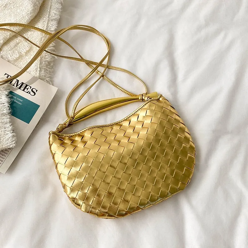 Mairi Woven Golden Bar Mini Tote