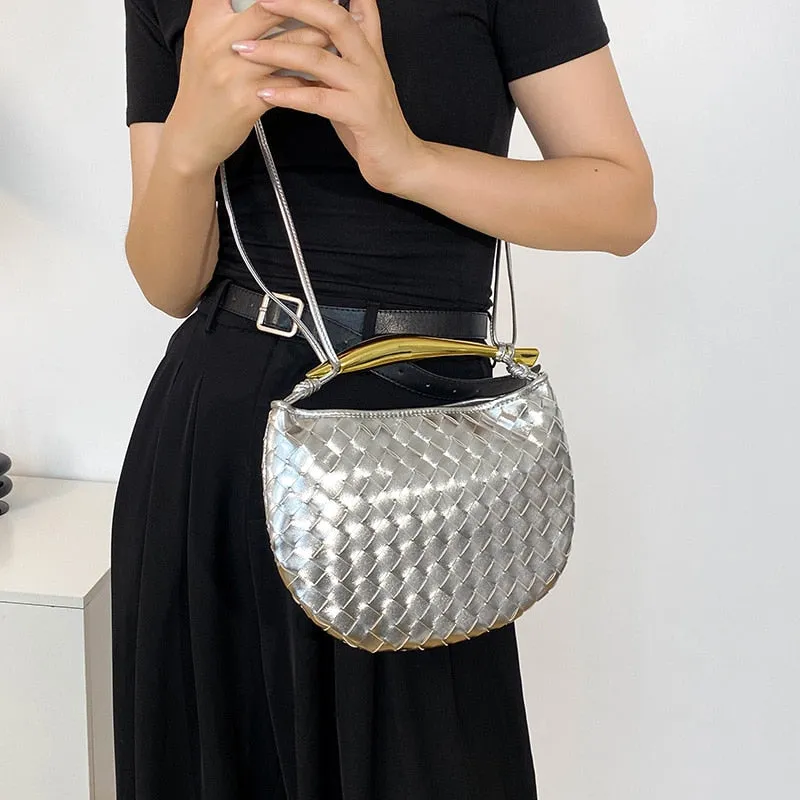 Mairi Woven Golden Bar Mini Tote