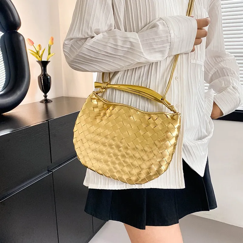 Mairi Woven Golden Bar Mini Tote