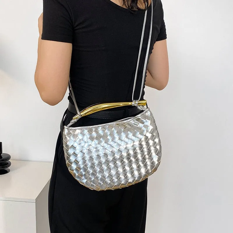 Mairi Woven Golden Bar Mini Tote