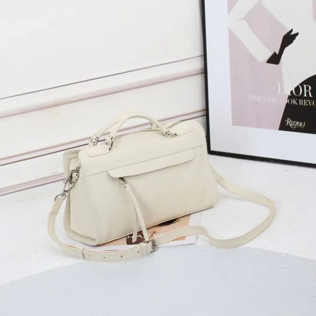 Maniska Supple Leather Top Handle Satchel