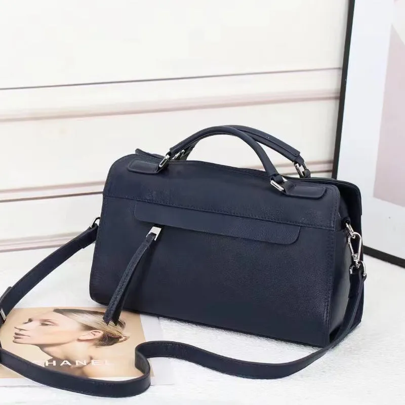 Maniska Supple Leather Top Handle Satchel