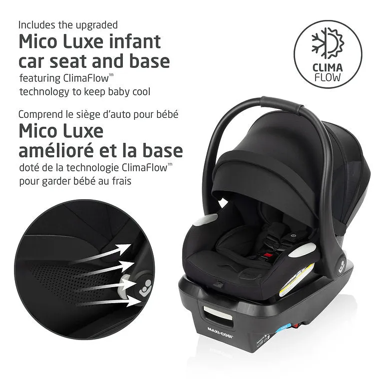Maxi-Cosi Zelia Luxe 5-in-1 Modular Travel System - Basalt Black