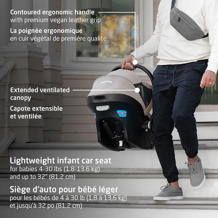 Maxi-Cosi Zelia Luxe 5-in-1 Modular Travel System - Basalt Black