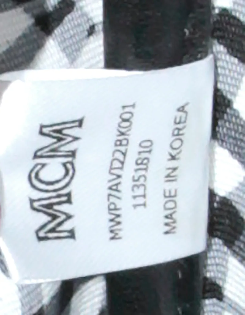 MCM Black Visetos Large Liz Reversible Shopper Tote Bag