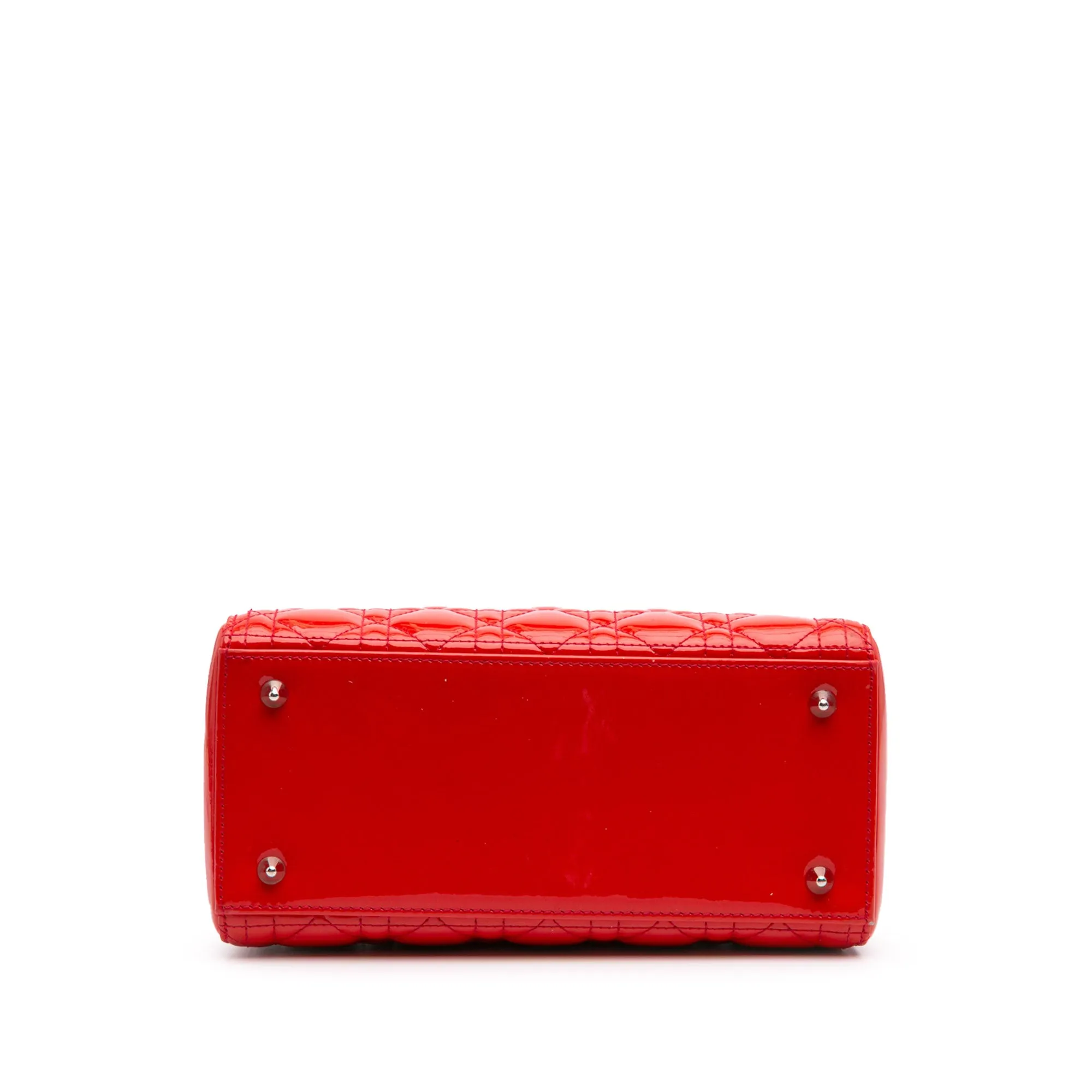 Medium Patent Cannage Lady Dior