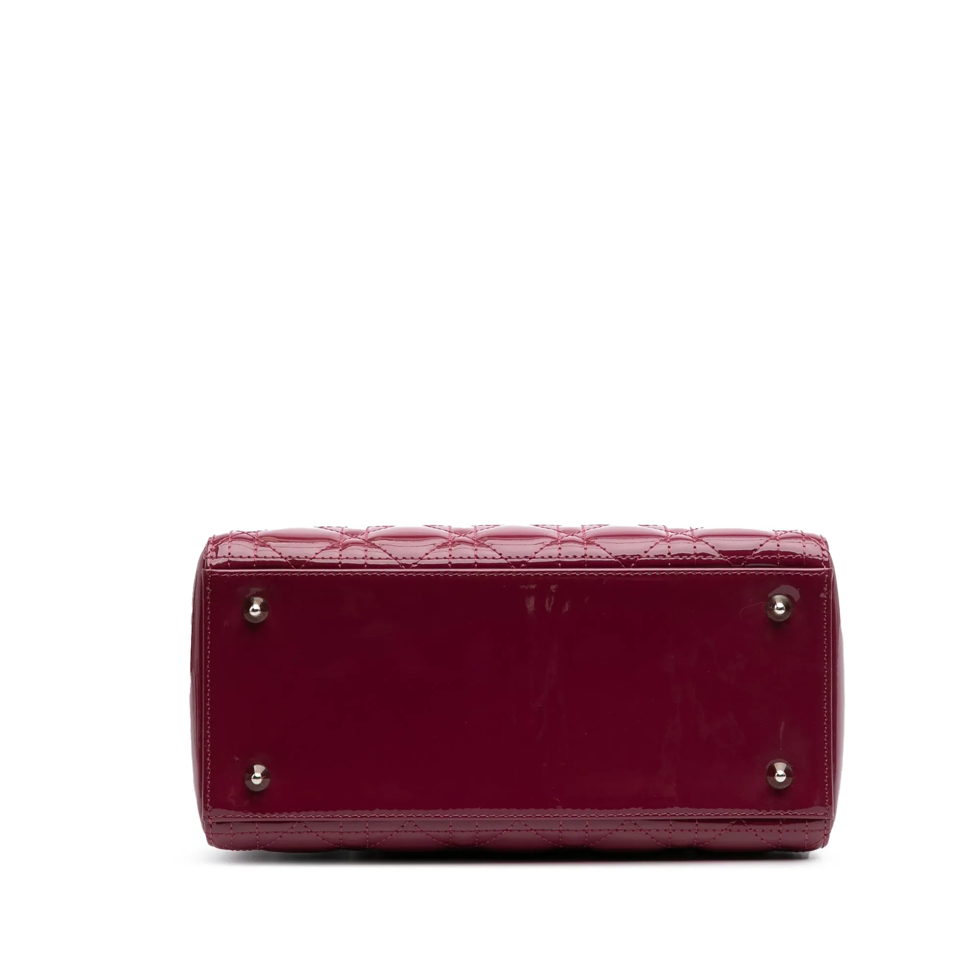 Medium Patent Cannage Lady Dior