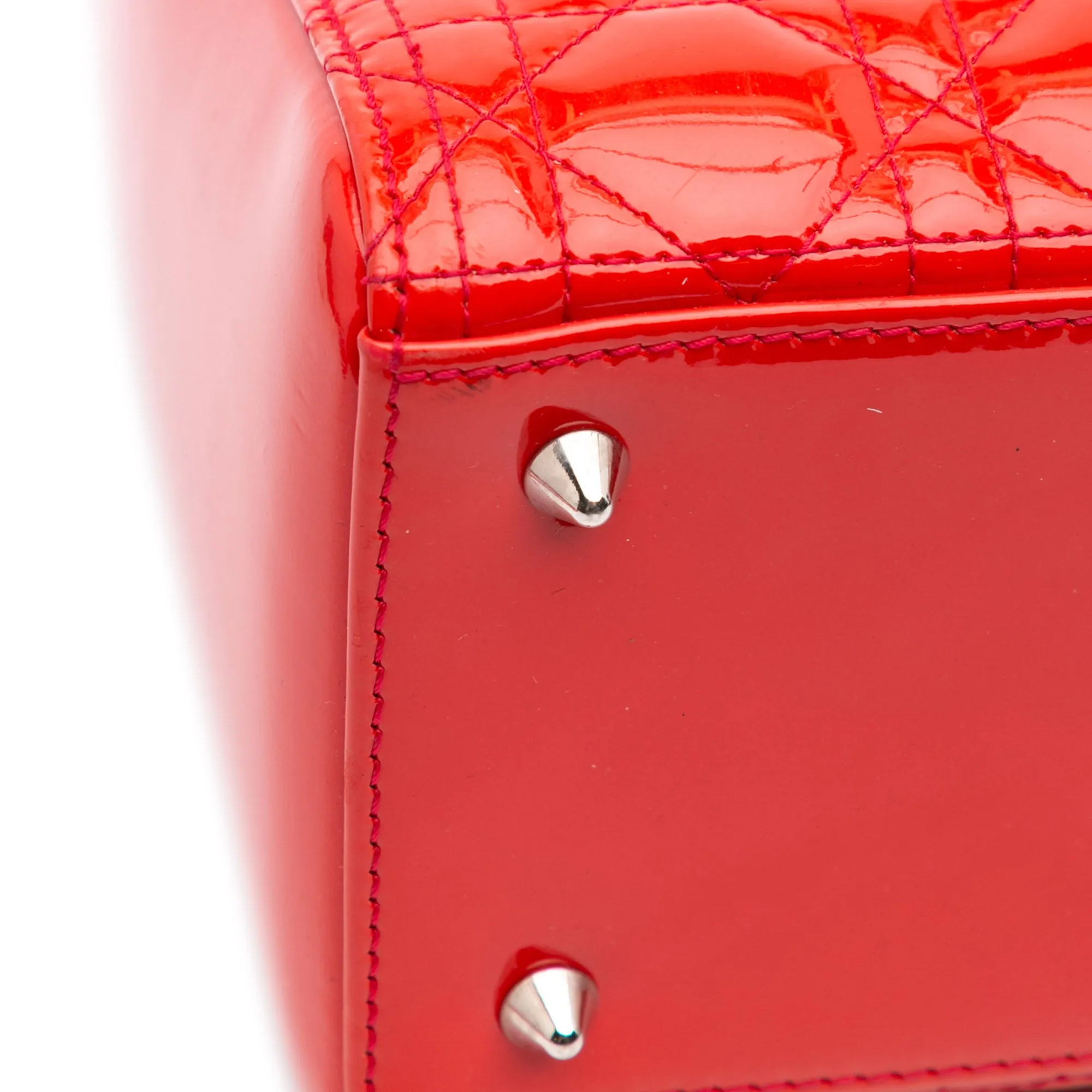 Medium Patent Cannage Lady Dior