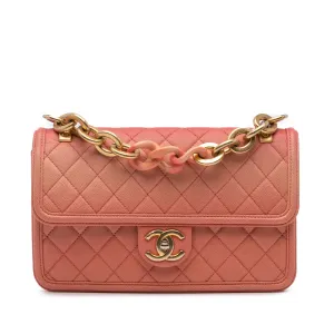 Medium Quilted Caviar Sunset On The Sea Flap