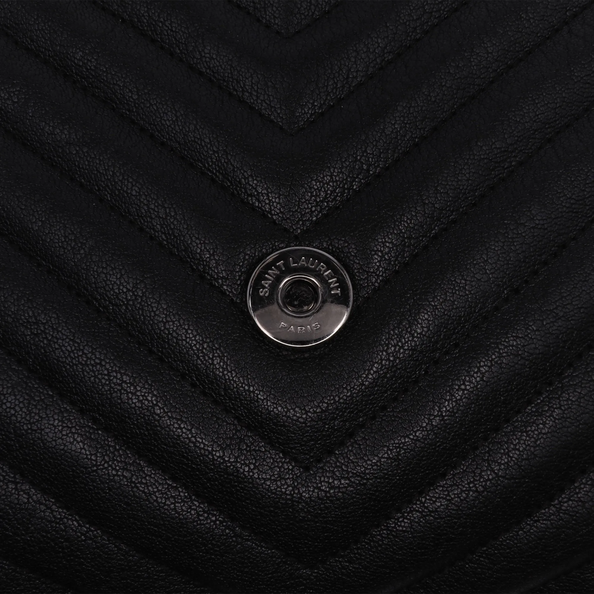 Medium Quilted Chevron Sheepskin College Satchel
