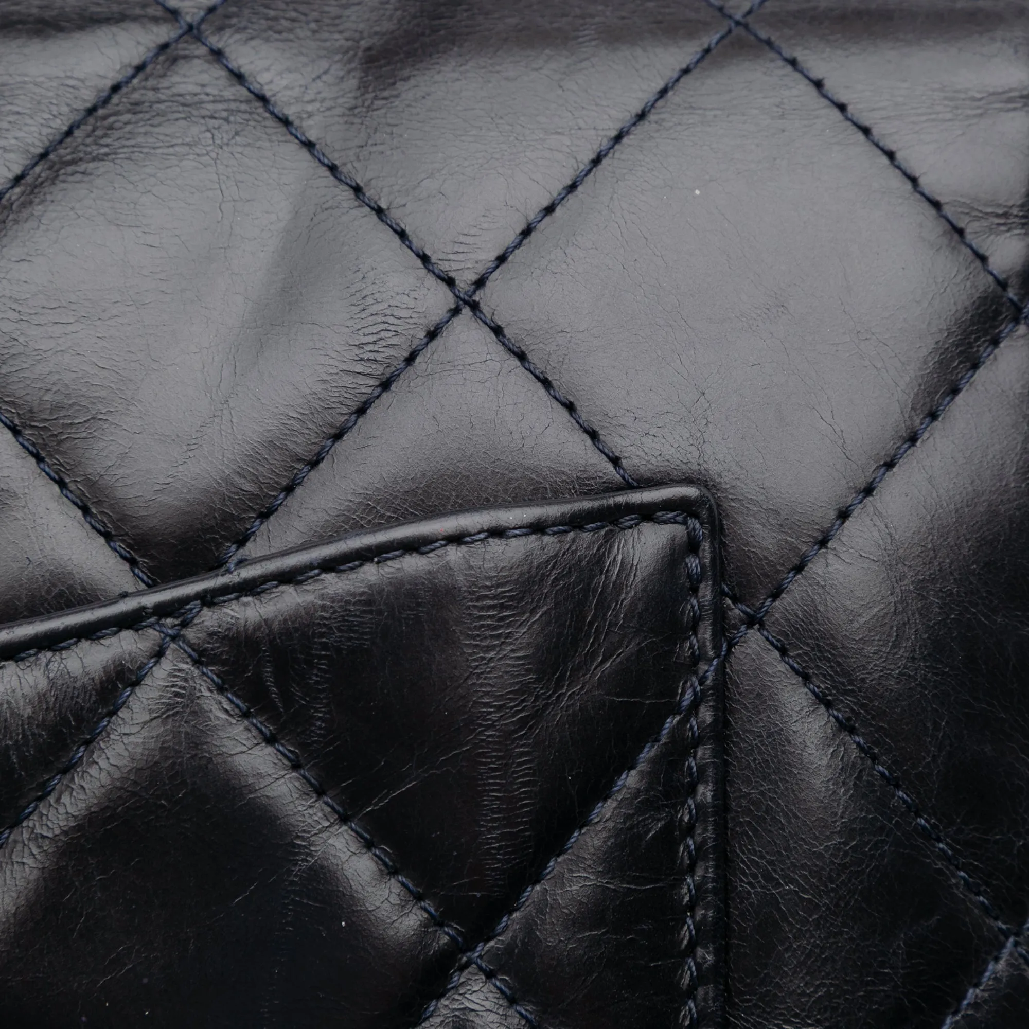 Medium Quilted Glazed Calfskin Gold Bar Top Handle Flap