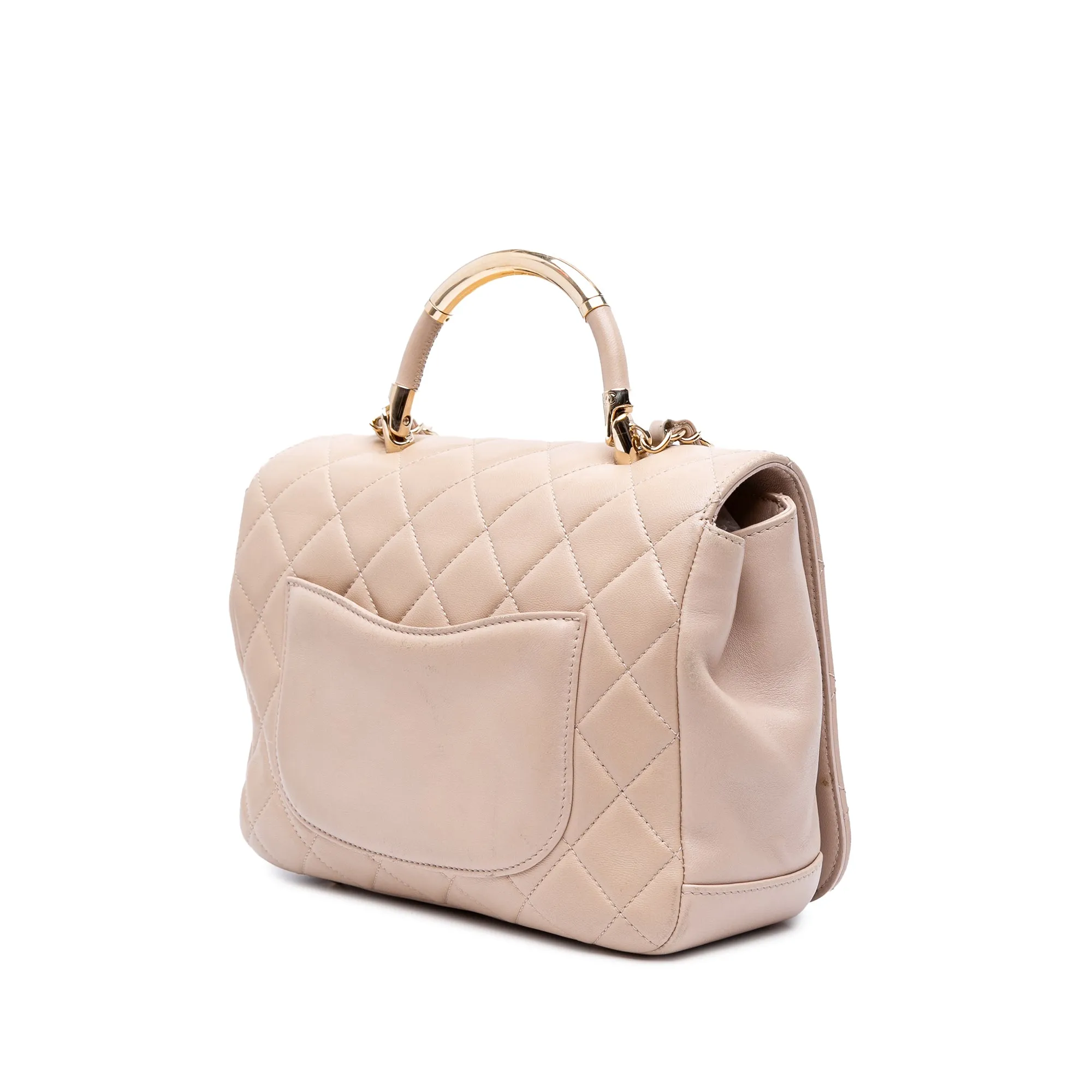 Medium Quilted Lambskin Carry Chic Flap