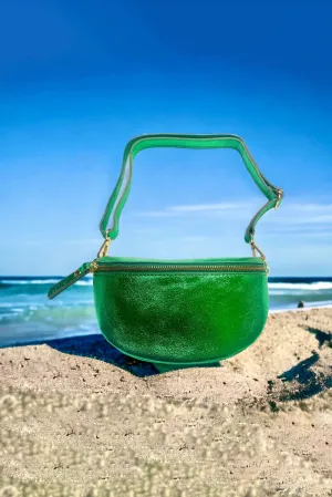 Metallic Neon Green Fanny Pack