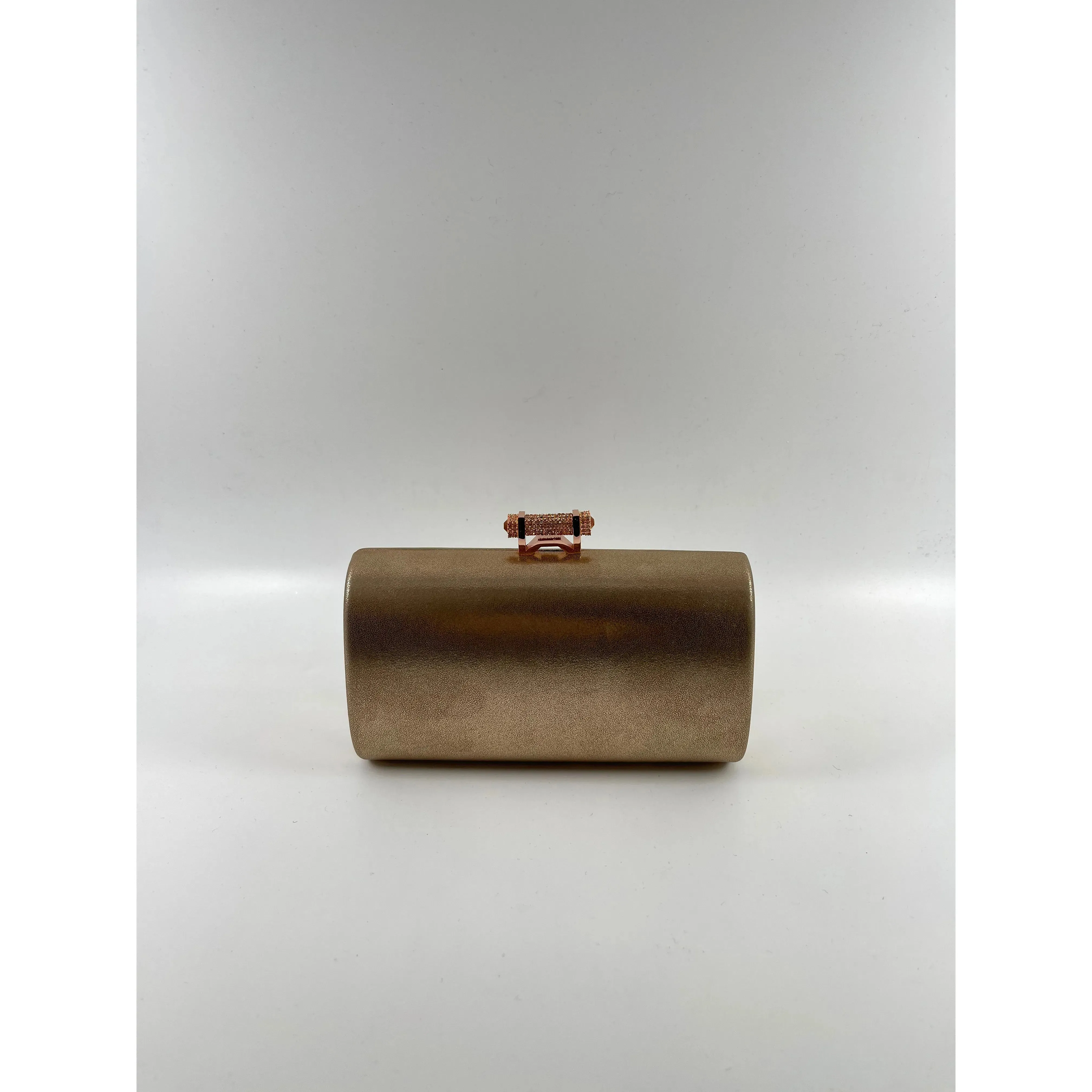 Metallic Rose Gold Clutch