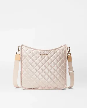 Metro Box Crossbody | Pale Rose Gold Metallic