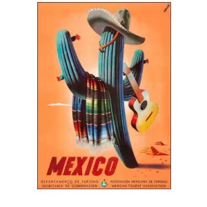 Mexico Vintage Travel Poster
