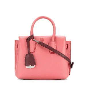 Milla Mini Leather Coral Blush Tote Bag