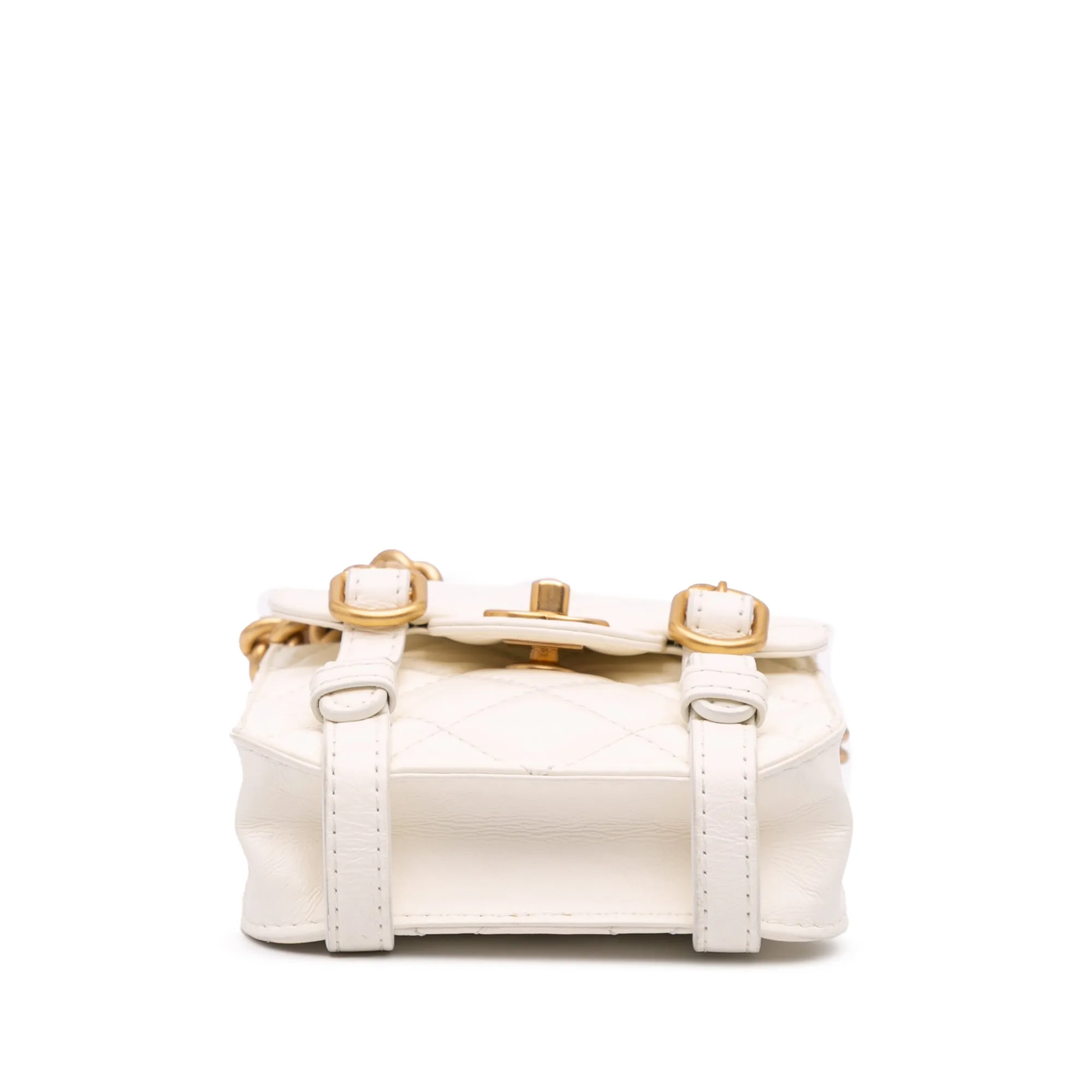 Mini Aged Calfskin City School Flap