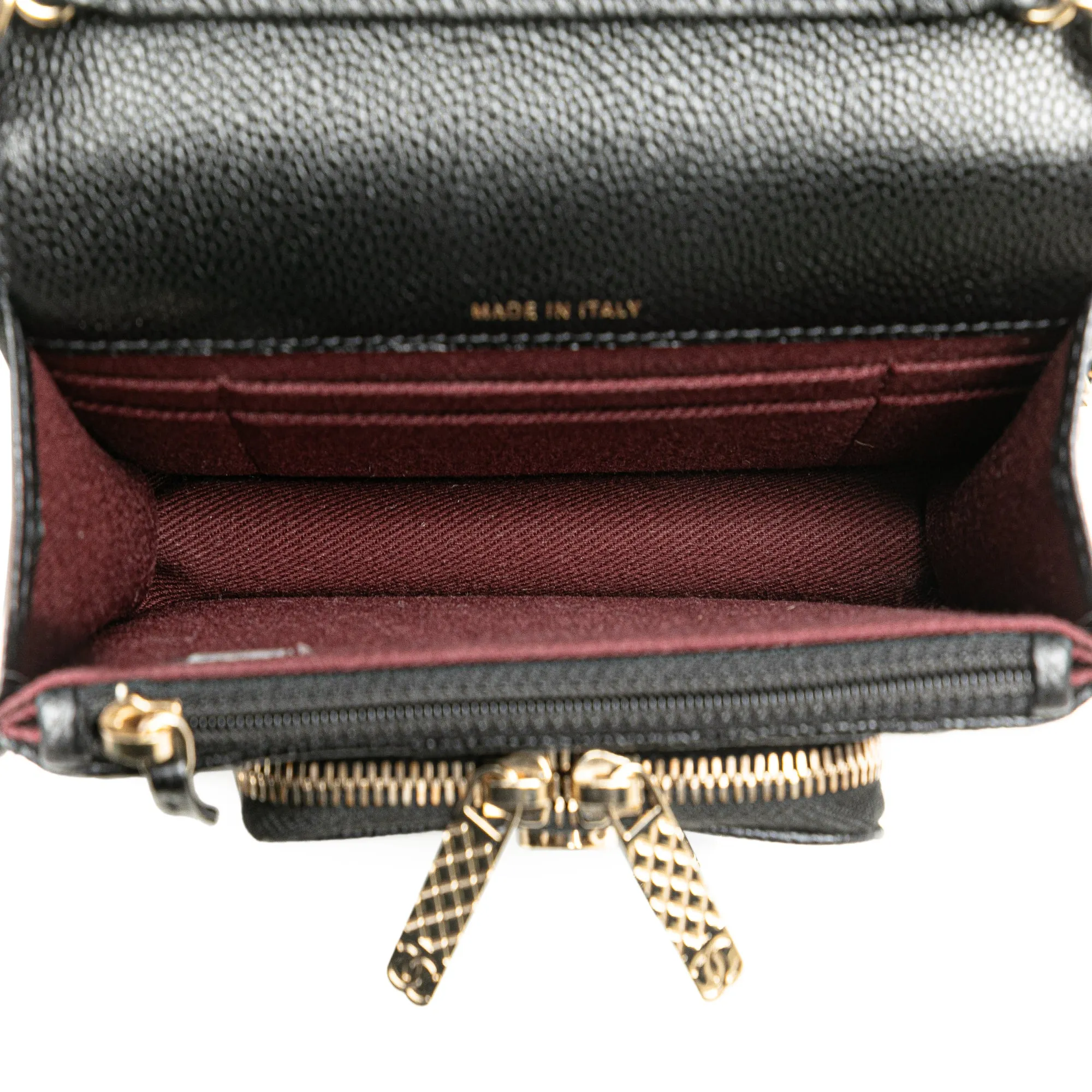 Mini Caviar Business Affinity Top Handle Bag