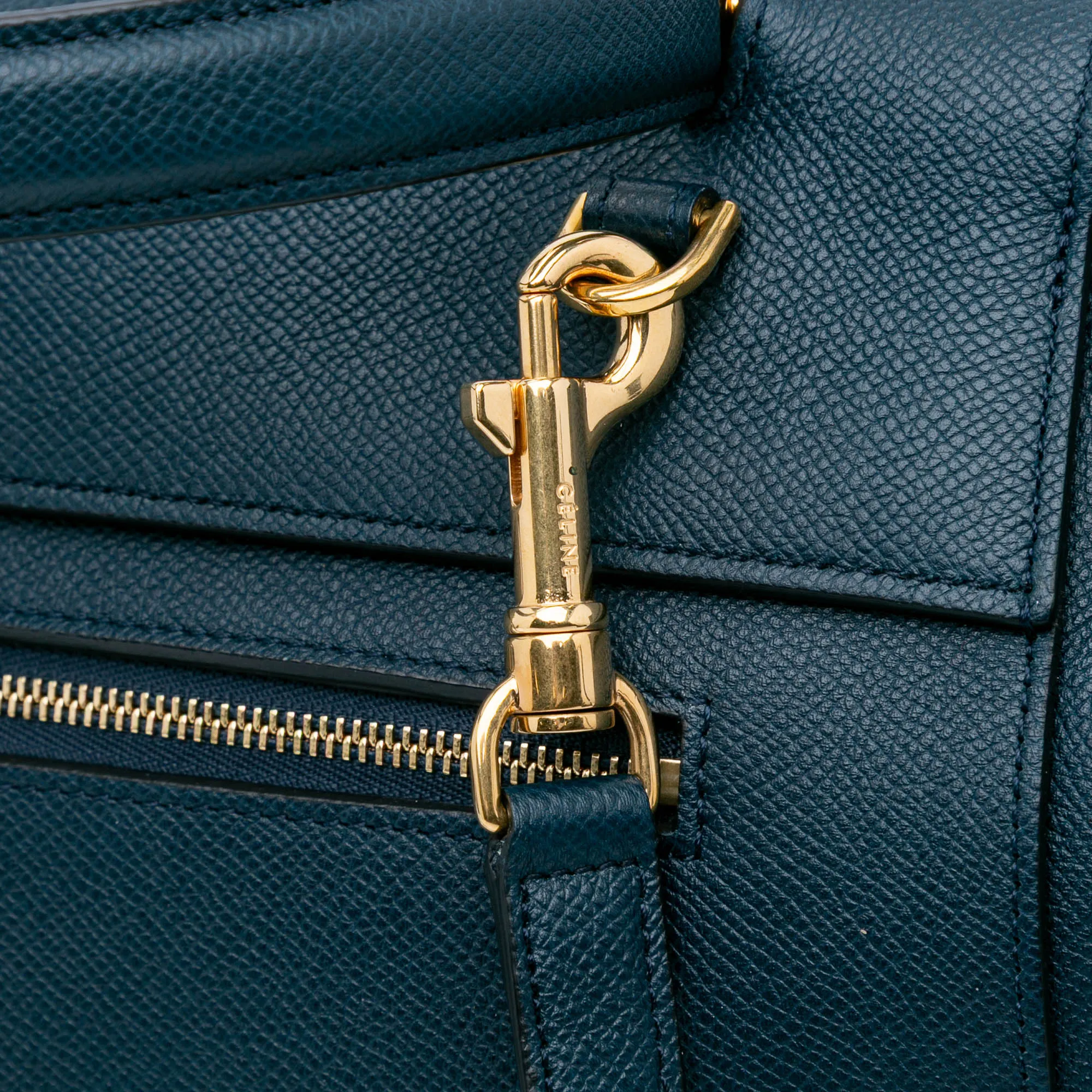 Mini Grained Calfskin Belt Satchel