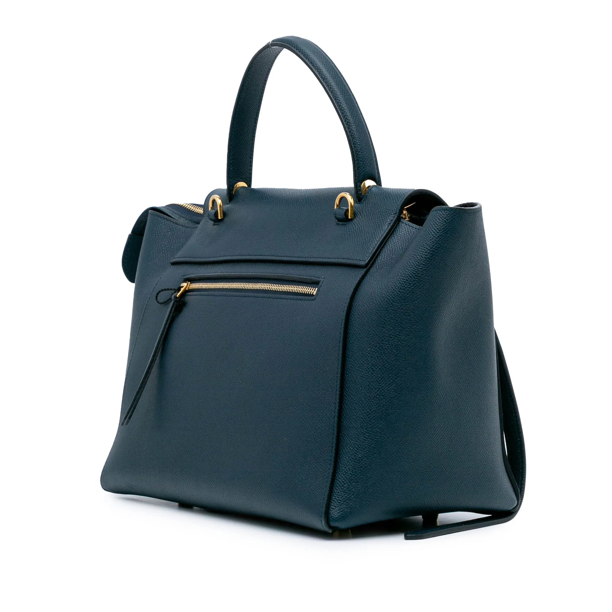 Mini Grained Calfskin Belt Satchel
