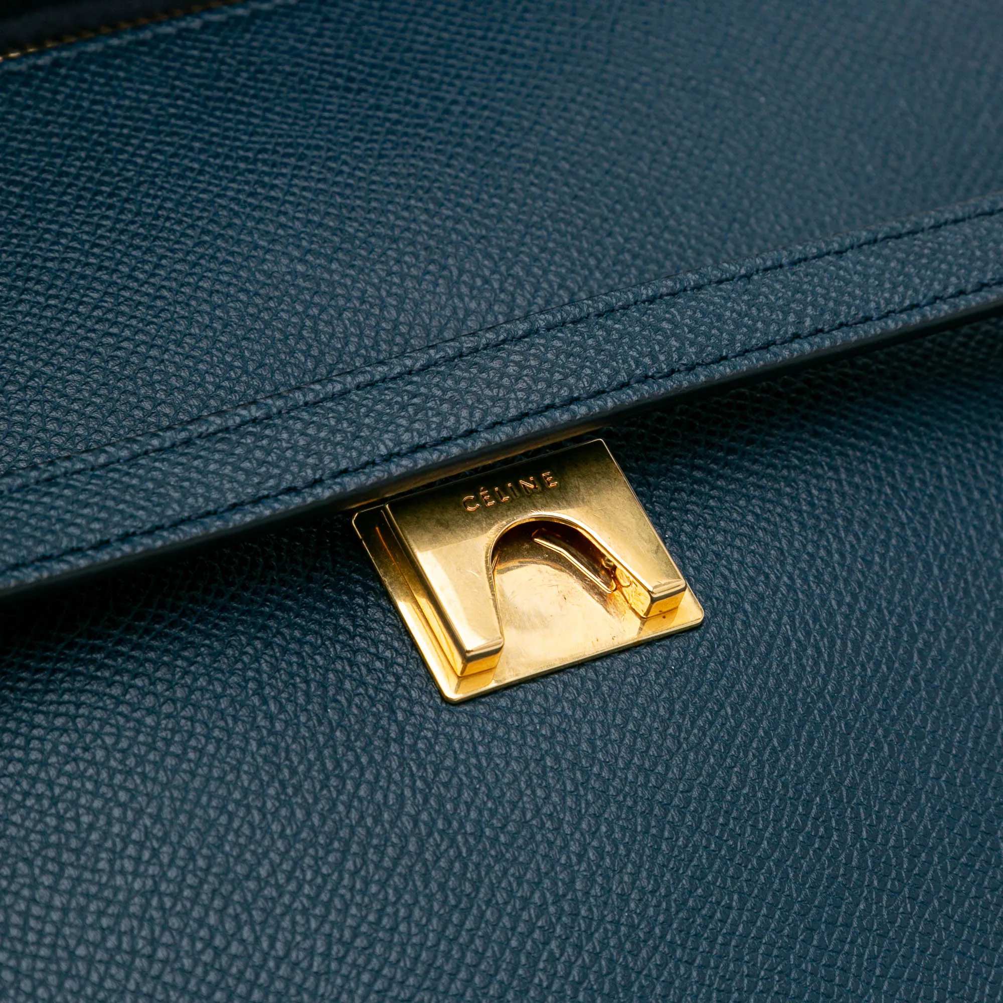Mini Grained Calfskin Belt Satchel