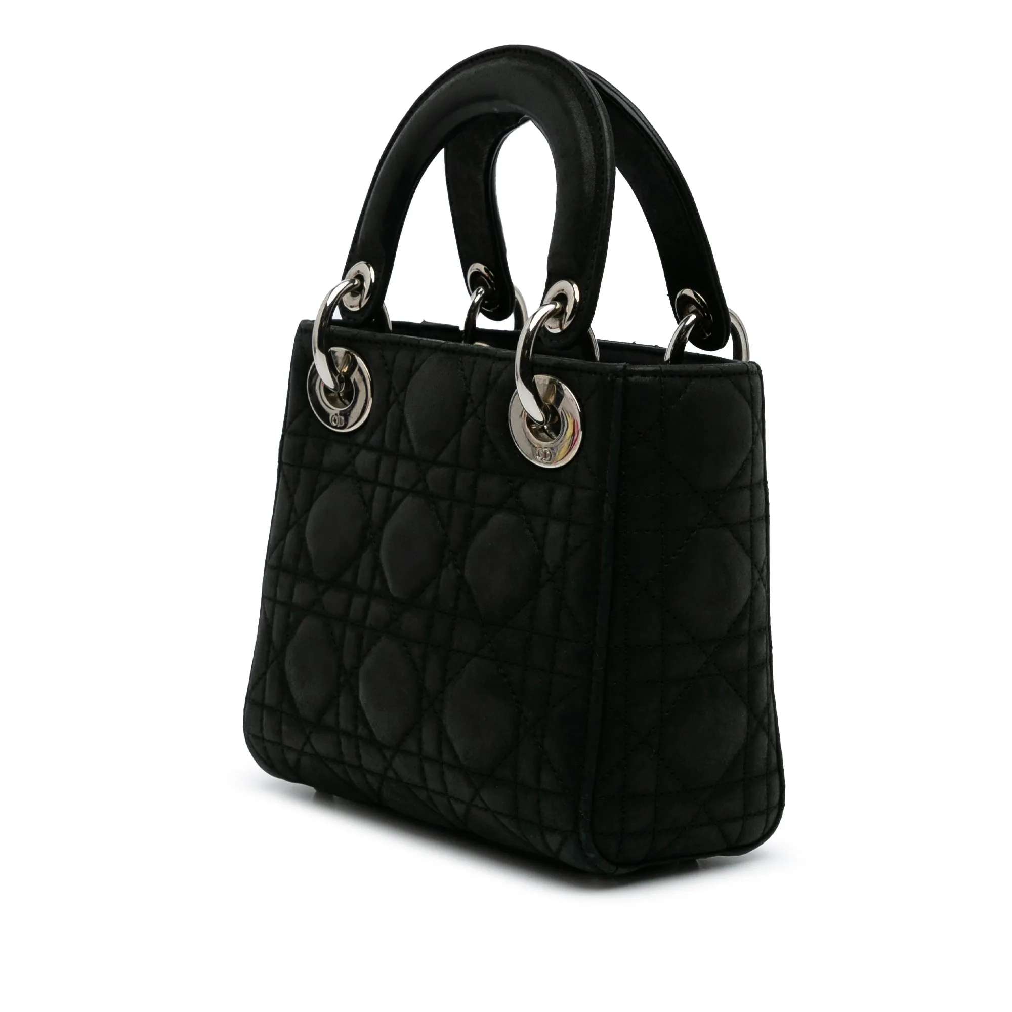 Mini Iridescent Lambskin Cannage Lady Dior