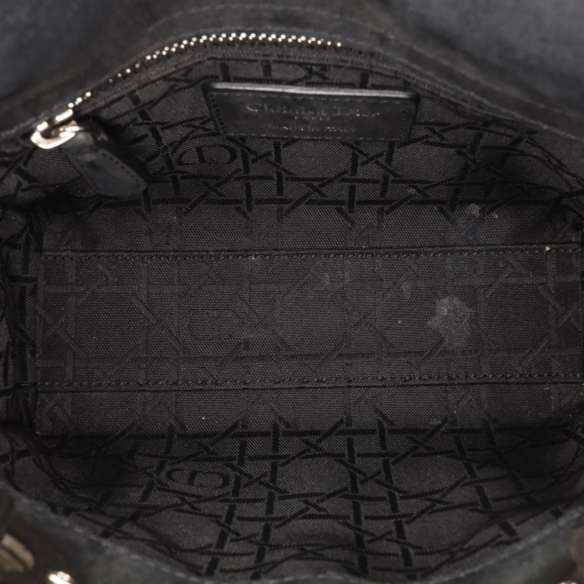 Mini Iridescent Lambskin Cannage Lady Dior
