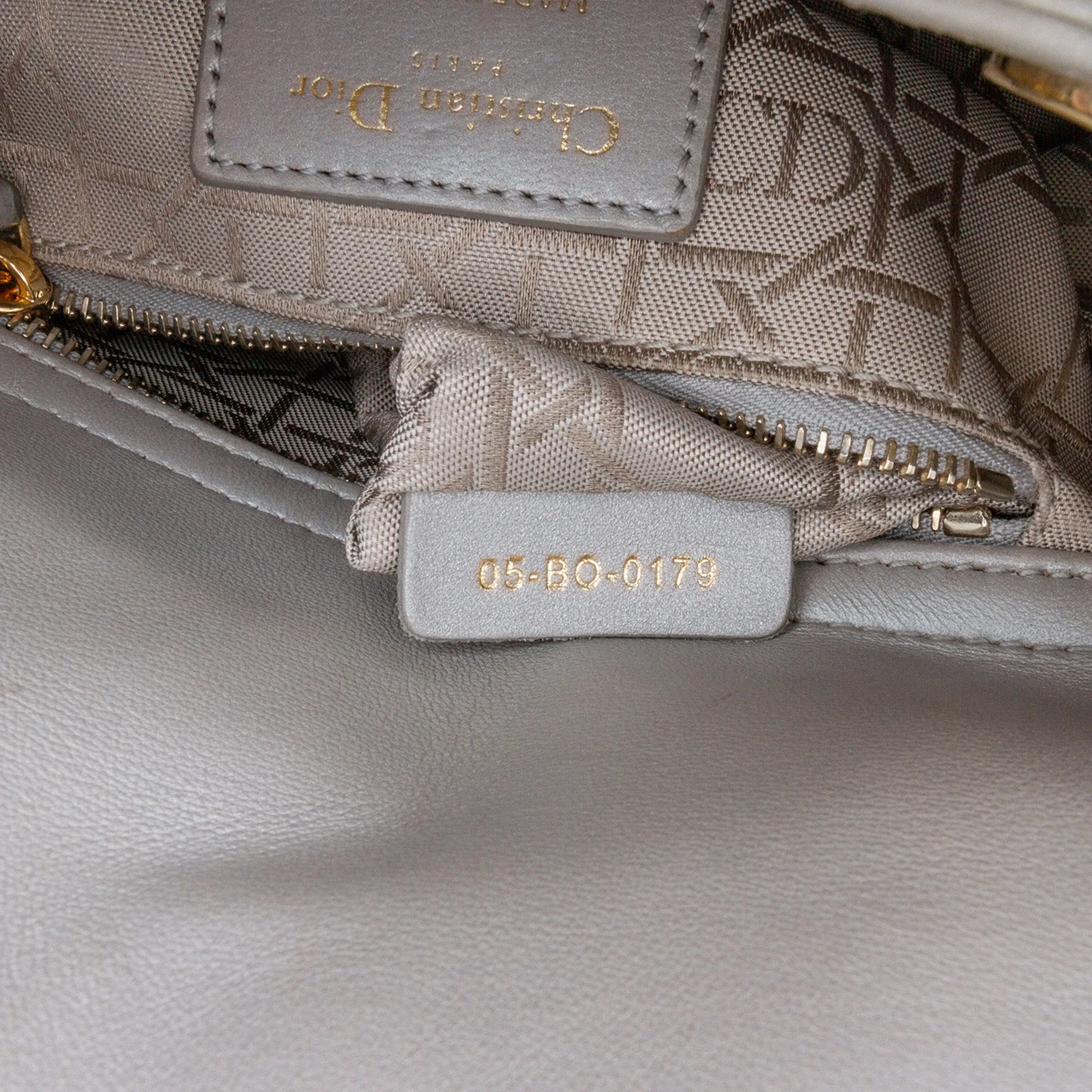 Mini Metallic Lambskin Cannage Lady Dior