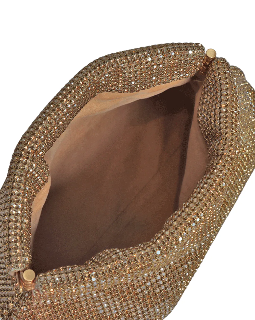 Mini Nala Clutch in Brass