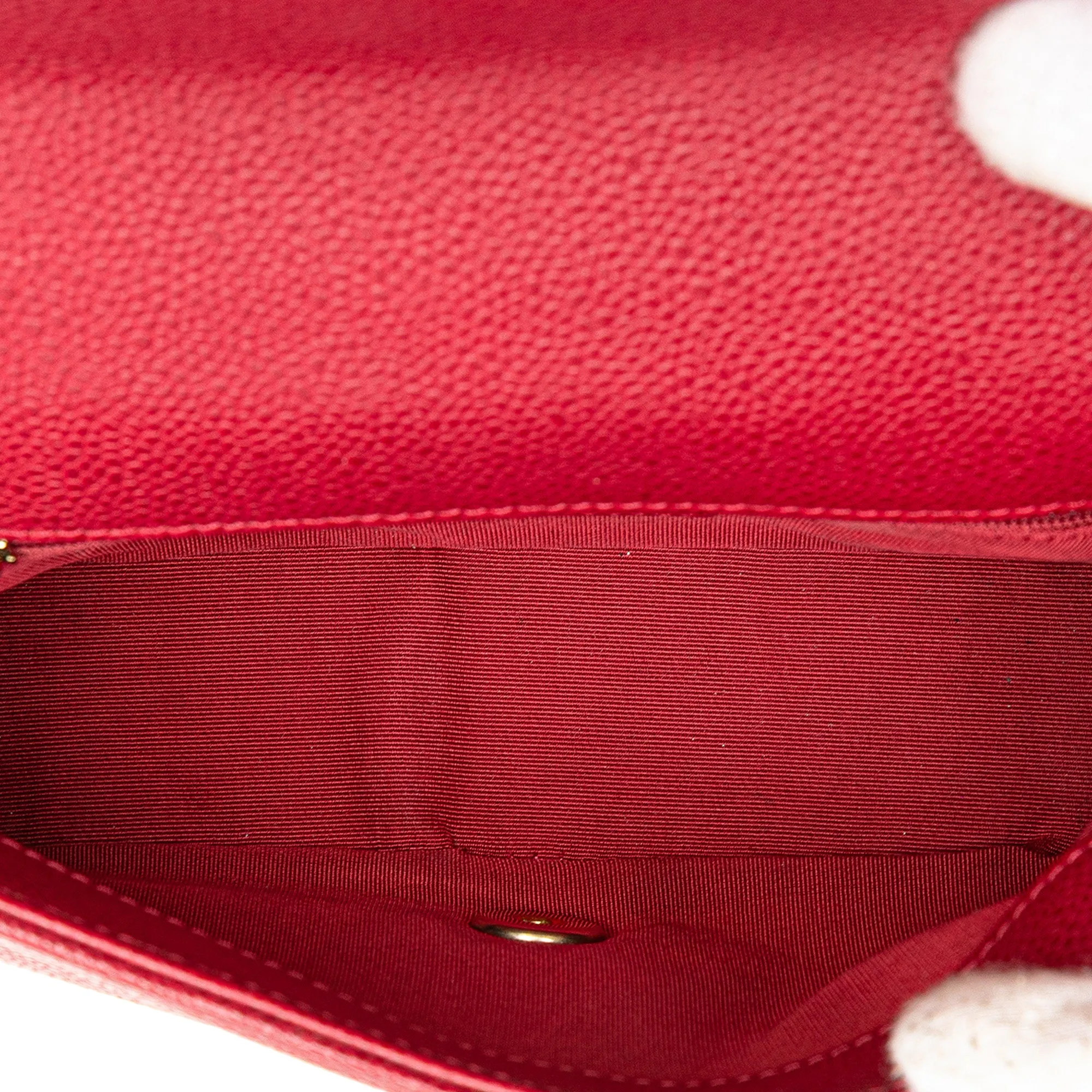 Mini Quilted Caviar Carry Around Flap