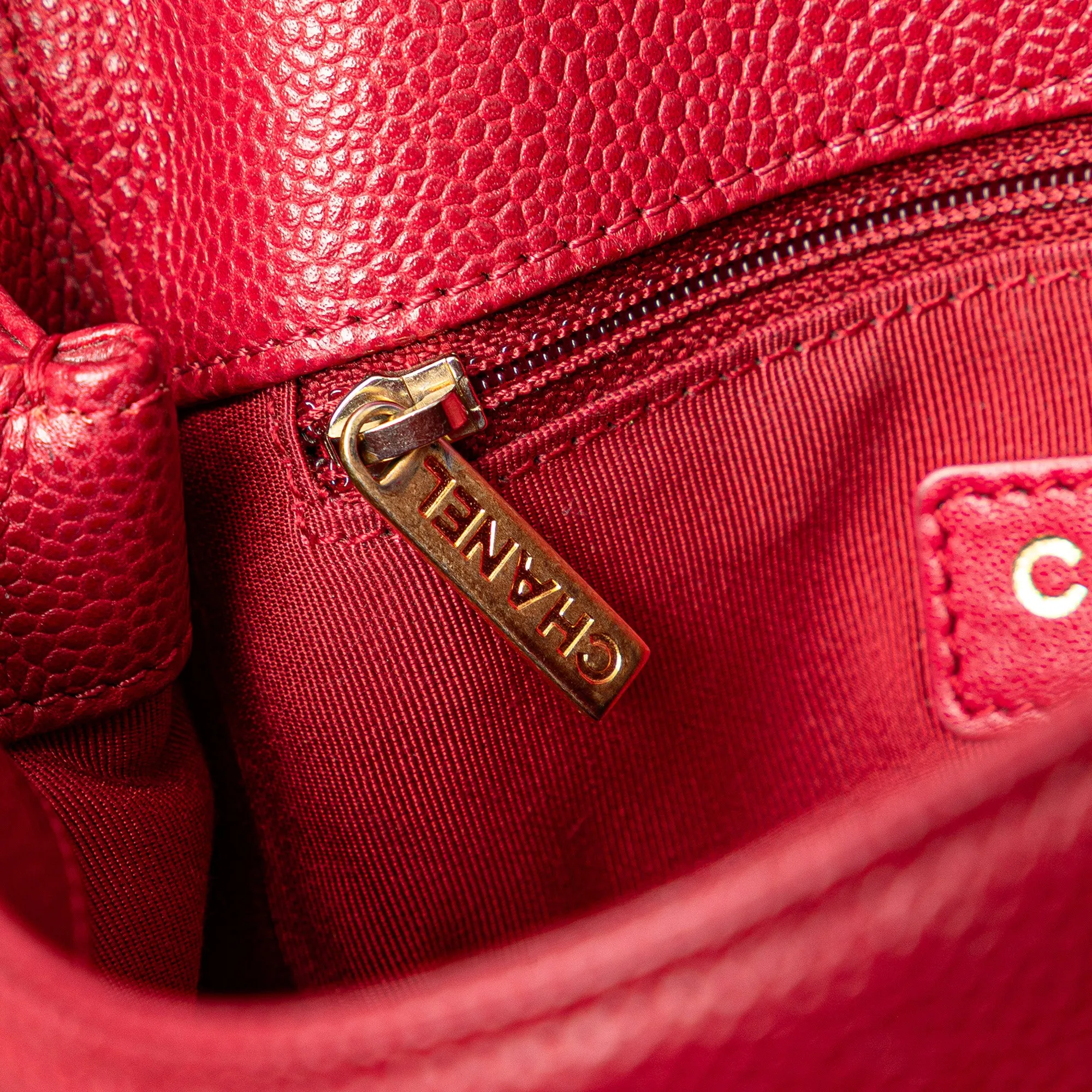 Mini Quilted Caviar Carry Around Flap