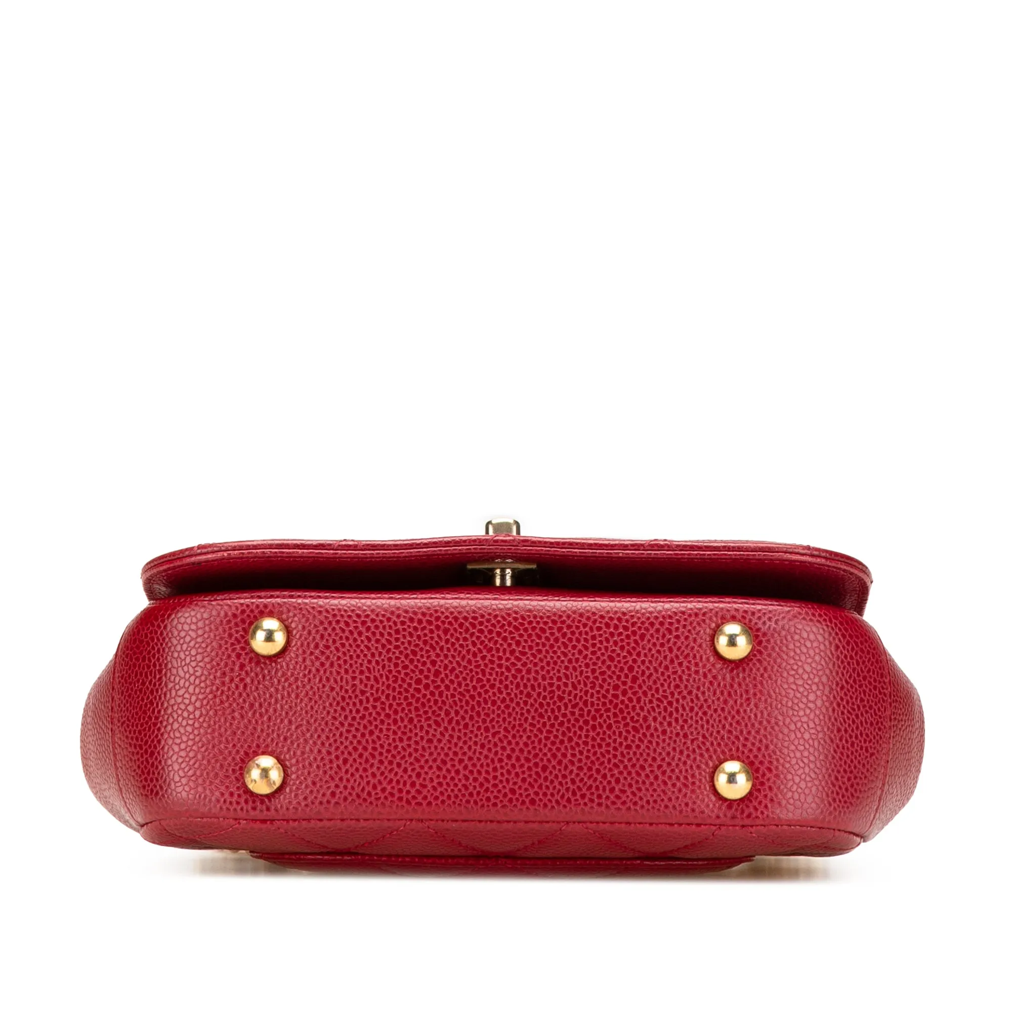 Mini Quilted Caviar Carry Around Flap