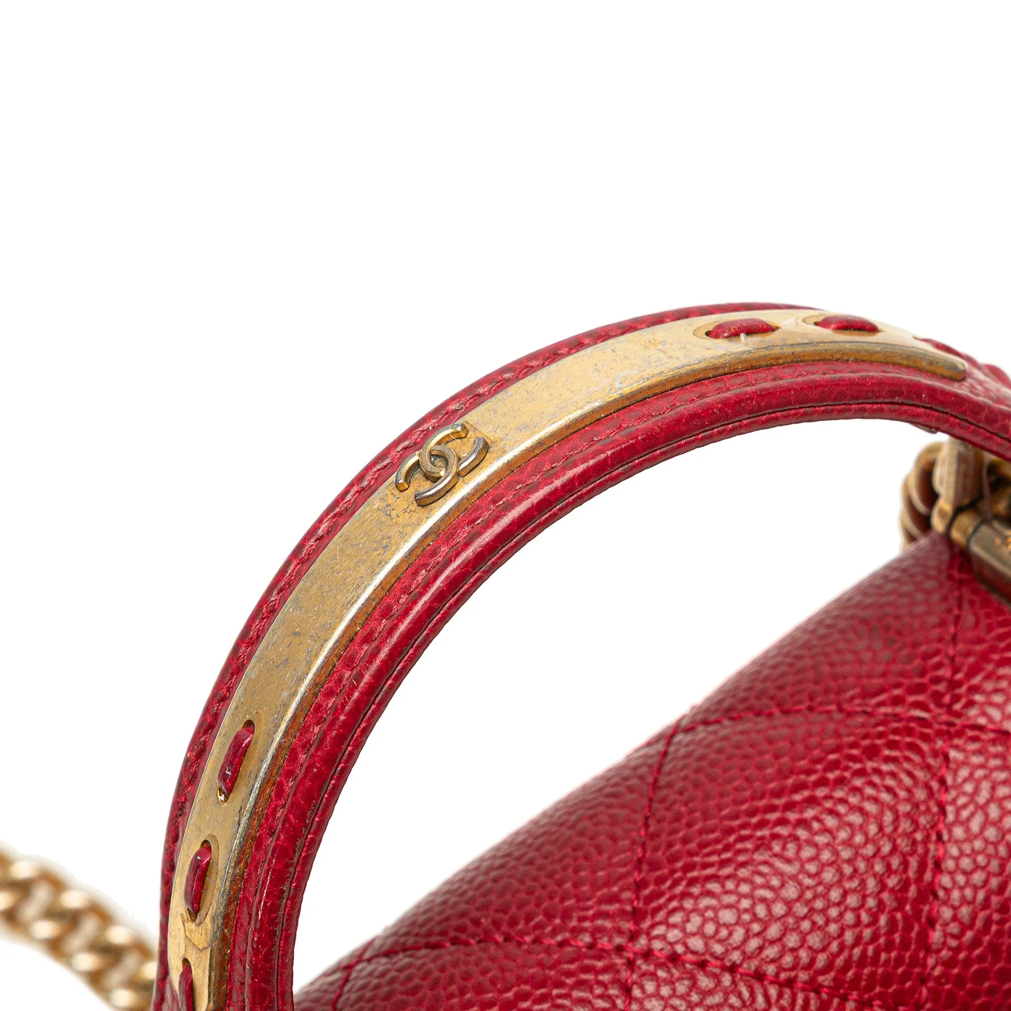 Mini Quilted Caviar Carry Around Flap