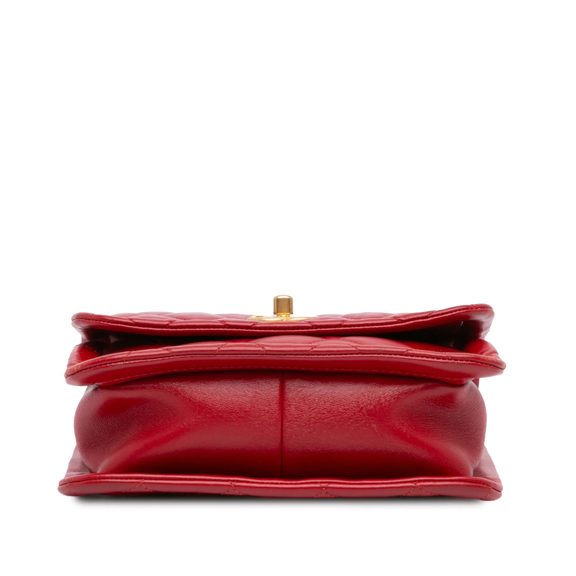 Mini Quilted Lambskin Soft Square Flap