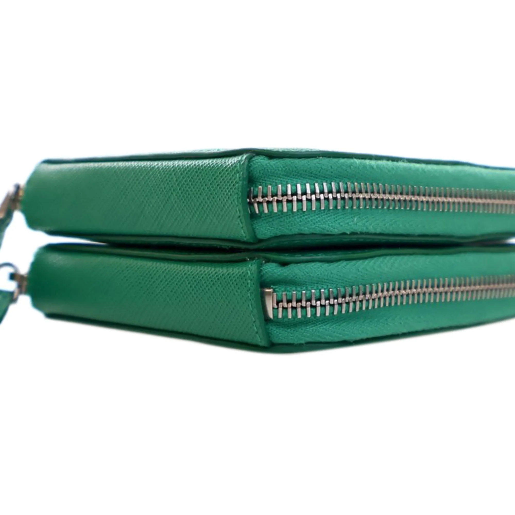 Mini Saffiano Lux Double Triangle Satchel