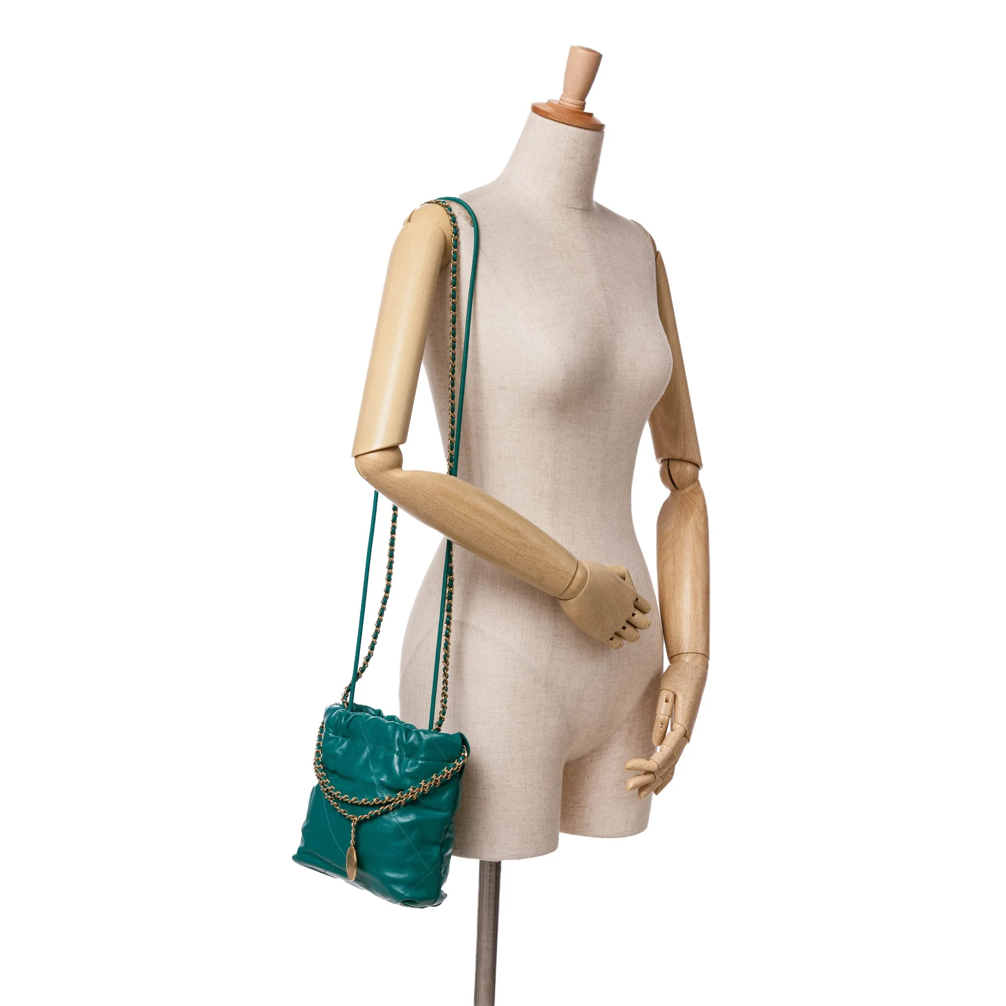Mini Shiny Calfskin 22 Handbag
