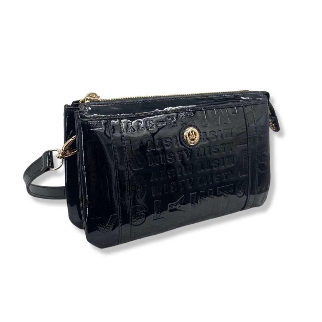Misty Metallic Shine Leather Crossbody - Made in Italy [MVS8868]