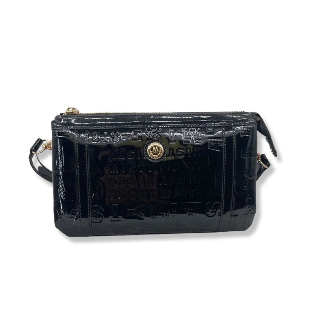 Misty Metallic Shine Leather Crossbody - Made in Italy [MVS8868]