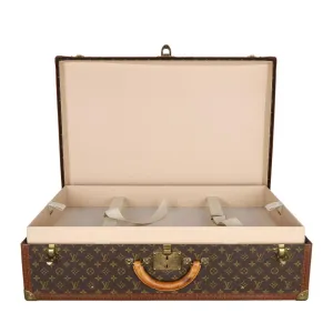 Monogram Alzer 75 Hard Case Trunk Weekend Travel Bag (Authentic Pre-Owned)